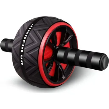 Příslušenství pro fitness MG | MG FitRoll posilovací kolečko + podložka, černé/červené