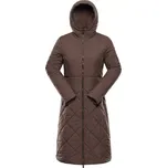 Dámský kabát ALPINE PRO STAWA HNĚDÁ M-L