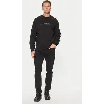 Pánská móda Calvin Klein Jeans Mikina Minimal Logo J30J327119 Černá Regular Fit XS