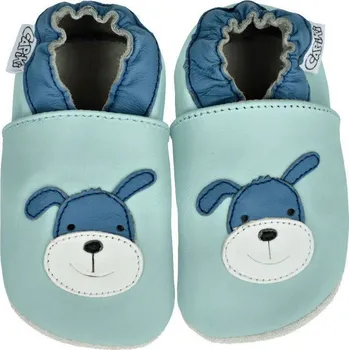 Capáčky CAPIKI Kožené capáčky 6-12 m (20) 13 cm Pejsek Martínek