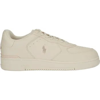 Dámské tenisky Velké Velikosti - Polo Ralph Lauren - Tenisky s detaily z nappa kůže a výšivkou hráče póla - 14 - Bílá