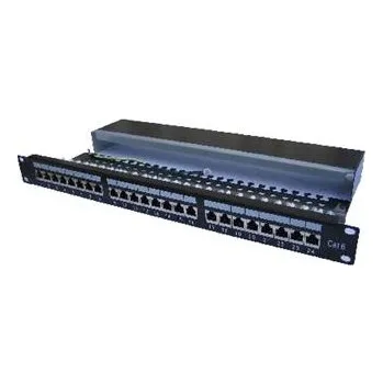 Rozvaděč OPTIX STP Patchpanel, Cat.6, 24-Port s vyvázáním