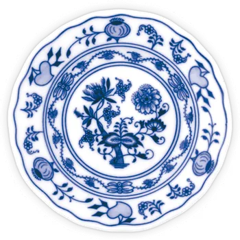 Cibulák Talíř dezertní praporový 19cm Originál Český porcelán Dubí