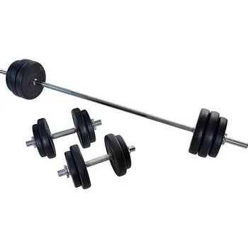 podložka na cvičení FitnessLine Nakládací činkový set 55 kg