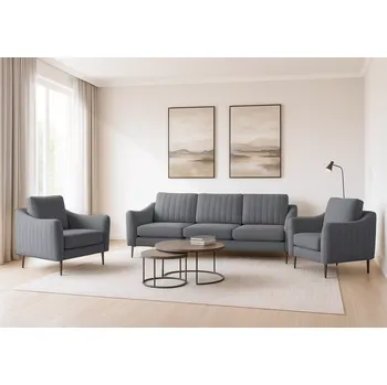 Sedací souprava Sedací souprava CORIDO 3+1+1 tmavě šedá