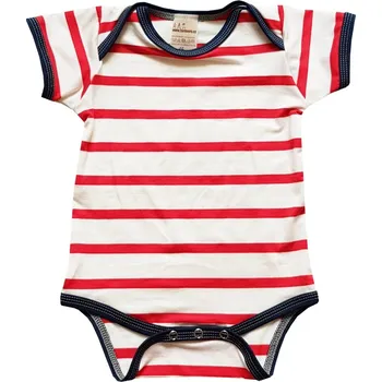 Kojenecký body FARMERS® Dětské body krátky rukáv BAMBUS námořník - skladem Barva: červený námořník - navy, Velikost: 74
