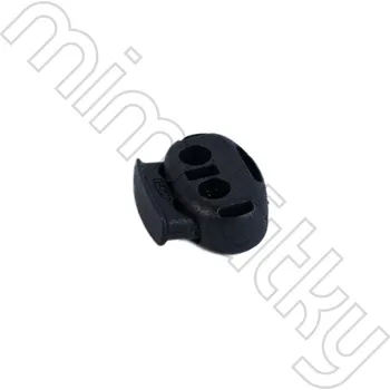 Galanterie Brzdička plastová dvoušňůrová černá YKK