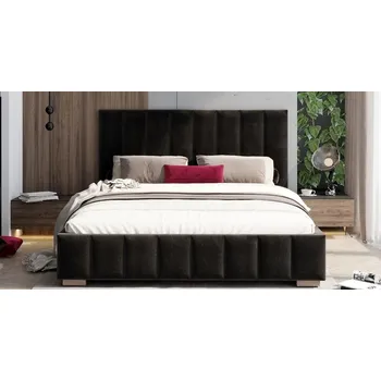 Postel Čalouněná postel AUSTIN 120x200cm Černá Paris s úložným prostorem kovový rošt