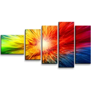 Obraz Sablio Obraz - 5-dílný Barevná exploze - 100x60 cm