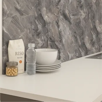 Kuchyňská pracovní deska Egger Zástěna k pracovní desce Mramor Cipollino šedý / F093 2050 x 640 mm