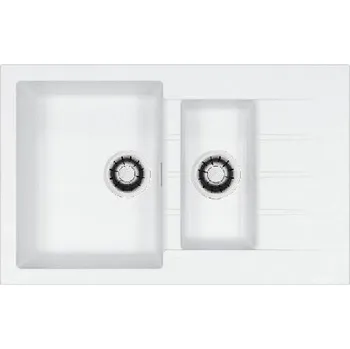 Alveus Cadit - Granitový dřez 79x50 cm, Quick-Close, glacier 1149166