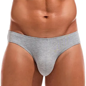 Slipy Šedé modalové pánské slipy Manview Velikost: L