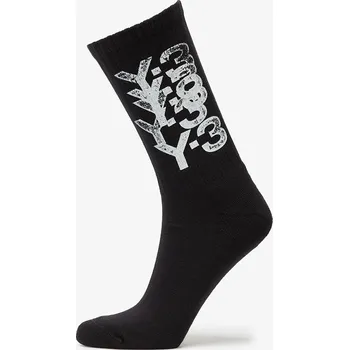 Pánské ponožky Ponožky Y-3 Graphic Crew Socks Black M