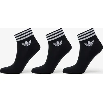 Pánské oblečení Ponožky adidas Originals Trefoil Ankle Socks HC 3Pack Black/ White 35-38
