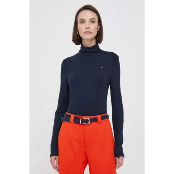 Pánské oblečení Tričko s dlouhým rukávem Tommy Hilfiger WW0WW39826 námořnická modř 59X, vel. XL