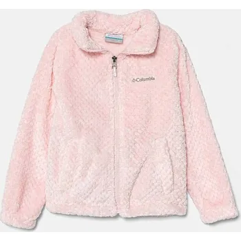 Chlapecká mikina Dětská fleecová mikina Columbia Fire Side 1799083.9BYH růžová 03X, vel. 164