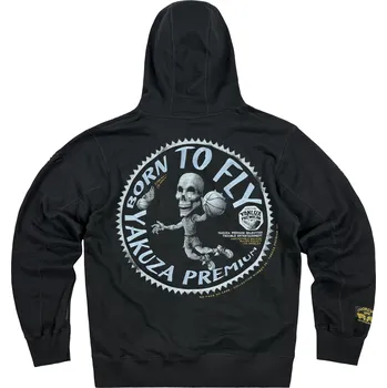 Pánská mikina Pánská mikina Yakuza Premium s kapucí 4025 C black velikost: XXL