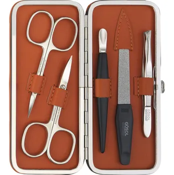 GÖSOL SOLINGEN dámská kožená manikúra MILANO 1828 oranžová