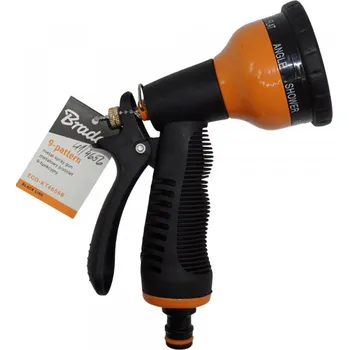 Postřikovací kovová pistole 8-funkční s čepem rychlospojky BRADAS - 41/4656