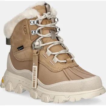 Dámská zimní obuv Kožené sněhule UGG Adirondack Meridian Hiker 1169032.SAN hnědá 82X, EUR 36