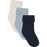 NOPPIES dětské ponožky 3 ks Black Iris 3-6 měsíců