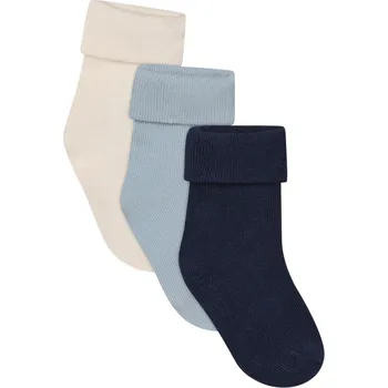 NOPPIES dětské ponožky 3 ks Black Iris 3-6 měsíců