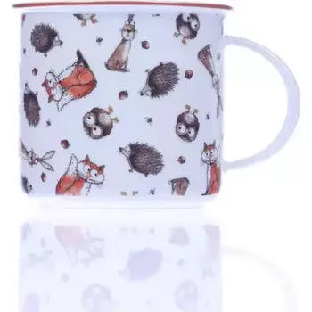 Hrnek Tina 0,38l PLYŠÁCI Z LESA Český porcelán z Dubí