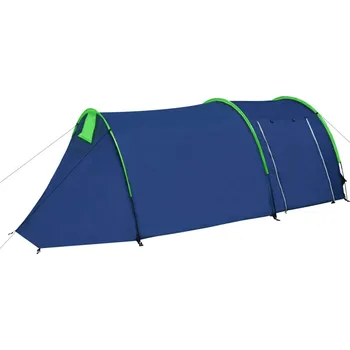 Stan vidaXL Kempingový stan pro 4 osoby námořnicky modrý / zelený