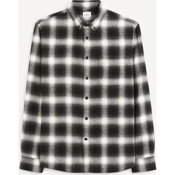 Pánská košile Celio Flanelová kostkovaná košile Vaflaca 1097767 Černá L