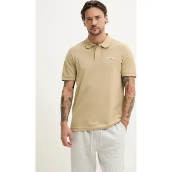 Pánské oblečení Bavlněné polo tričko Tommy Jeans DM0DM20914 béžová 80X, vel. M