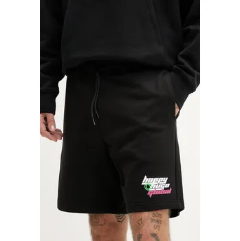 Pánské kraťasy Bavlněné šortky Hugo Blue 50536107 černá 99X, vel. L