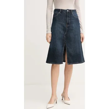 Dámská sukně Džínová sukně Tommy Hilfiger WW0WW46776 námořnická modř 59J, vel. 38