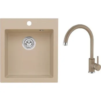 Alveus - Set dřezu Cortina 20 a baterie Kati, beige SETA25964