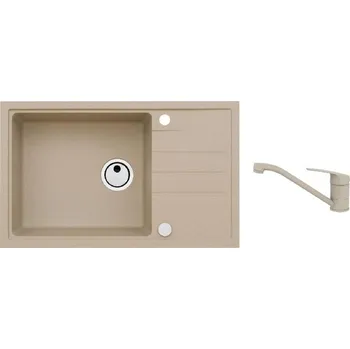 Alveus - Set dřezu Intermezzo 130 a baterie Clara, beige SETA25861