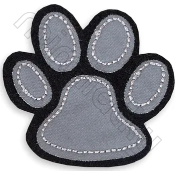 Nažehlovačka reflexní tlapka černá