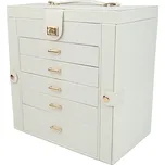 Šperkovnice 9033 Bílá syntetická kůže