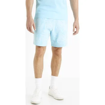Pánské oblečení Celio Vzorované kraťasy Doplaced - Pánské Celio bílá 2275604