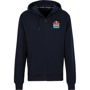 Pánské oblečení Fanouškovská mikina Red Bull Bora Hansgrohe tmavě modrá s logem XL