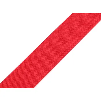 Popruh polypropylenový šíře 30 mm tloušťka 1 mm, střední, 30 červená