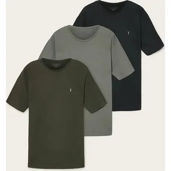 Pánské tričko Bavlněné tričko AllSaints BRACE 3-pack M031JB zelená 87X, vel. M