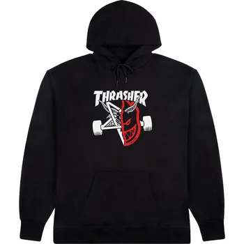 Pánská mikina mikina Thrasher Thrasher X Spitfire Thrash & Burn Hoodie - Black XL