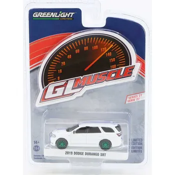 autíčko Dodge Durango SRT 2019 zelená kola 1:64 Dodge Durango SRT 2019 - kovový model 1/64