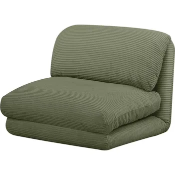 Křeslo Olivově zelené podlahové rozkládací křeslo Clarice 82 x 58 x 78 100% polyester