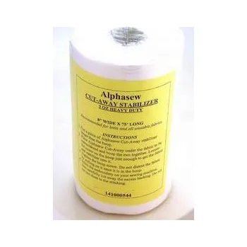 Texi Stříhací podkladový materiál pro vyšívání, bílý 20cm x 22m