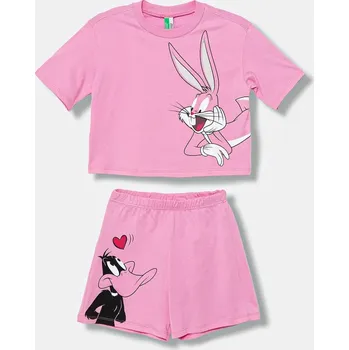 Chlapecké pyžamo Dětské bavlněné pyžamo United Colors of Benetton 30960P08S.G.Seasonal fialová 40X, vel. 110