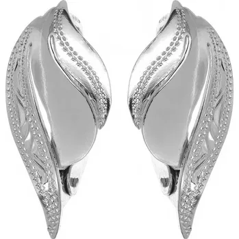 Náušnice Argento 64320 Stříbrné náušnice - s ručním gravírem