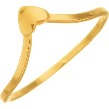 Prsten Argento 72686 Pozlacený stříbrný prsten - srdíčko | Velikost prstenu: 55mm