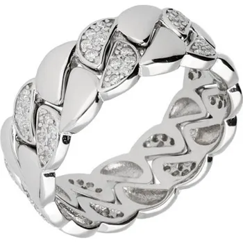 Prsten Argento 73144 Stříbrný prsten - čiré kulaté zirkony | Velikost prstenu: 55mm