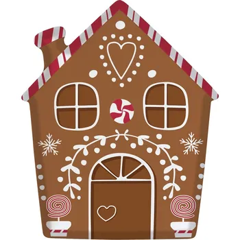 Talíř Easy Life Porcelánový servírovací tác Gingerbread