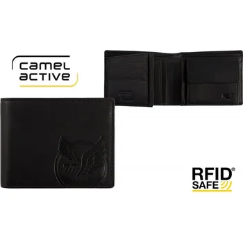 Peněženka Camel Active Pánská kožená peněženka RFID SAFE černá 280-702-60